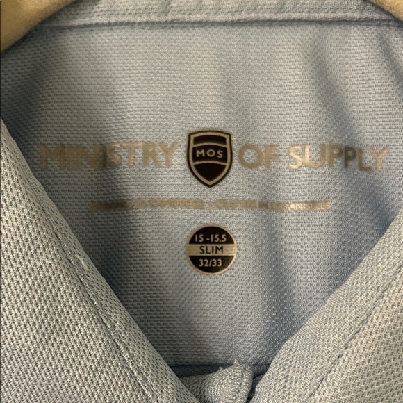 Ministry of Supply Light Blue Men's Dress Shirt - Picture 2 of 3